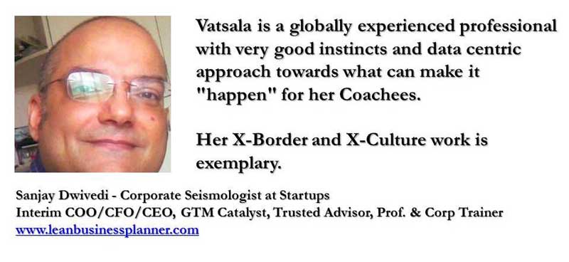 Testimonial for Vatsala Shukla as a Career and Executive Presence Coach